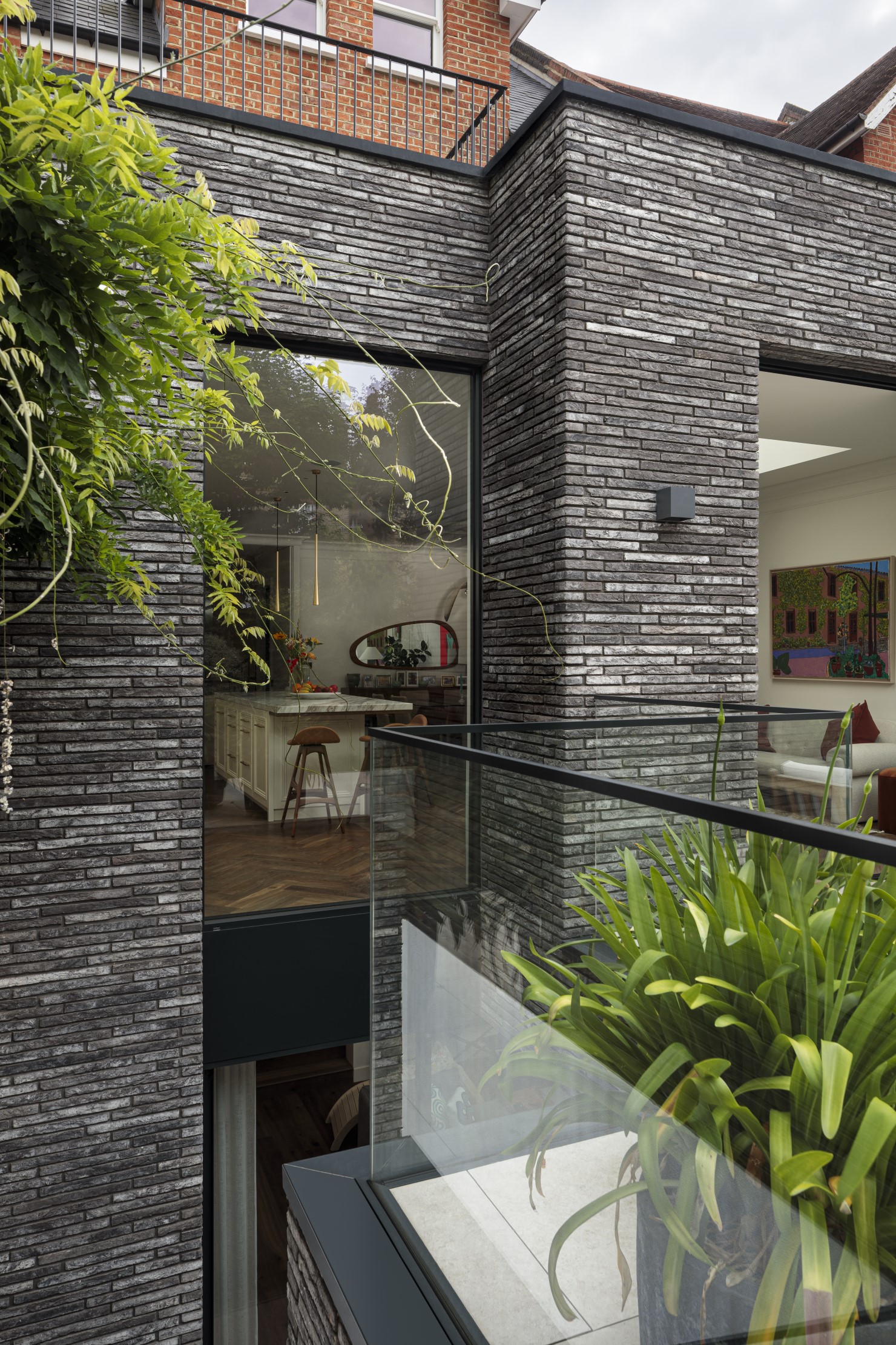 Glass view from outside